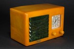 FADA 5F60 Catalin Radio Yellow with Blue Insert Grill